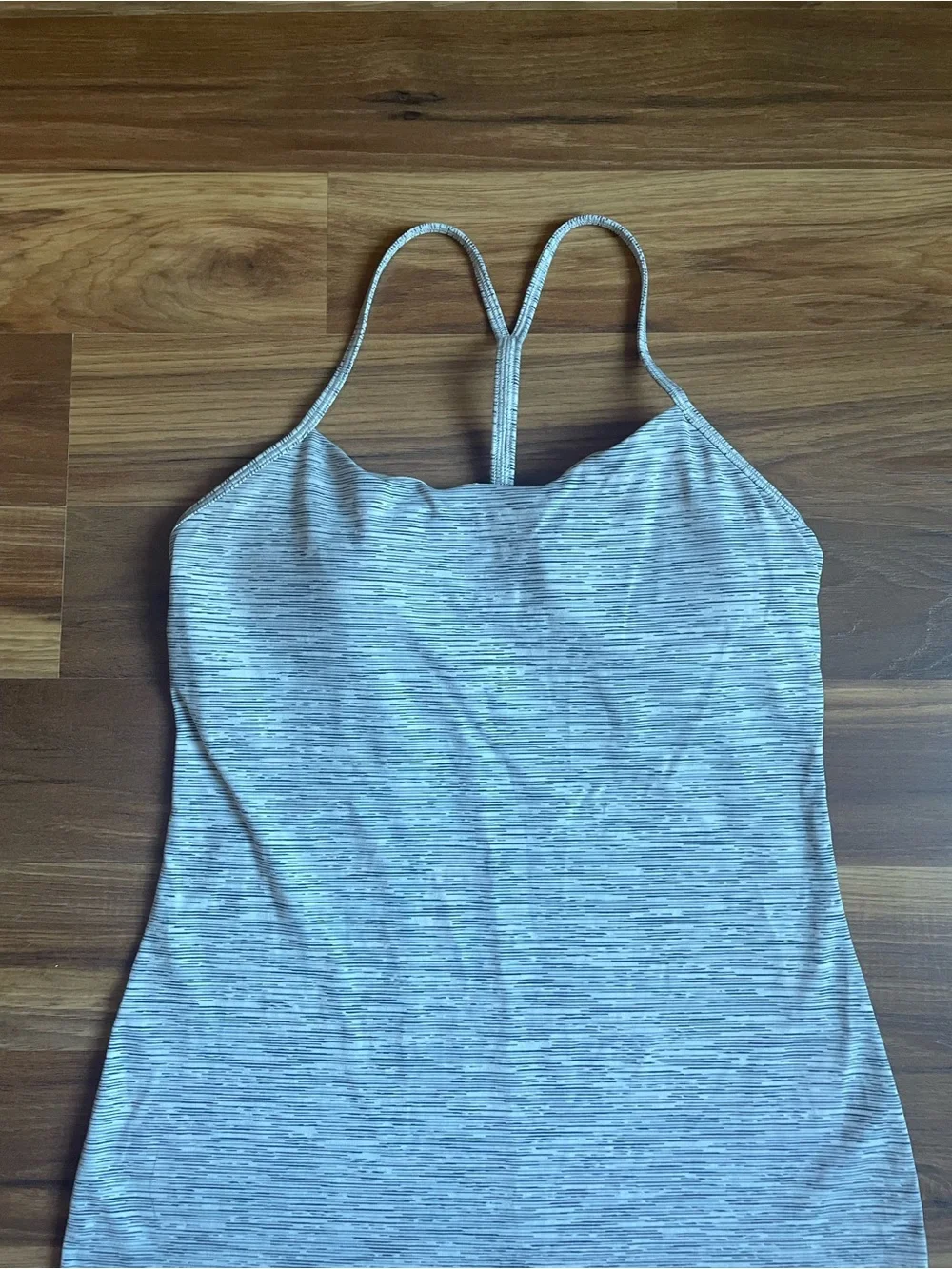 Lululemon Power Pose Tank Wee Are From Space Ice Grey Alpine White Size 8